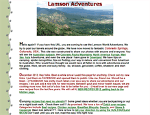 Tablet Screenshot of lamsonadventures.com